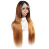 Honey Blonde Human Hair Wig Lace Front Soft Glow Natural