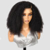 Curly Afro Wig Black 5x5 Lace Voluminous Natural Curls