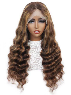 Loose Deep Wave Wig 4x4 Lace Closure Curls