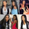Human Hair Straight Bundles Silky Texture Natural Shine