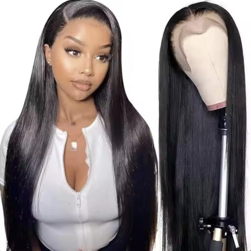 Straight 13x6 HD Lace Frontal Wig Human Hair Sleek Look