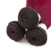 Burgundy Human Hair Bundles Straight Bold Color Sleek Style