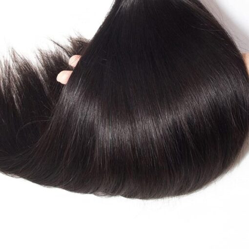 Human Hair Straight Bundles Silky Texture Natural Shine