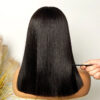 Black Bob Wig 2x6 Lace Closure Sleek Style Natural Part