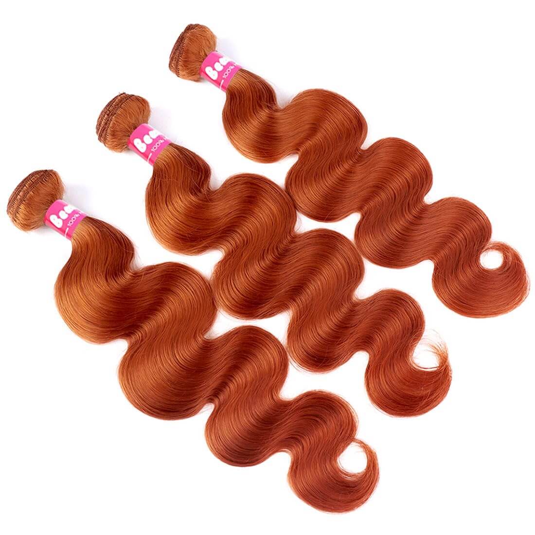 Body Wave Hair Ginger Bundles with Closure
