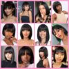 Black Bob with Fringe Wig Sleek Stylish Easy-to-Wear Look