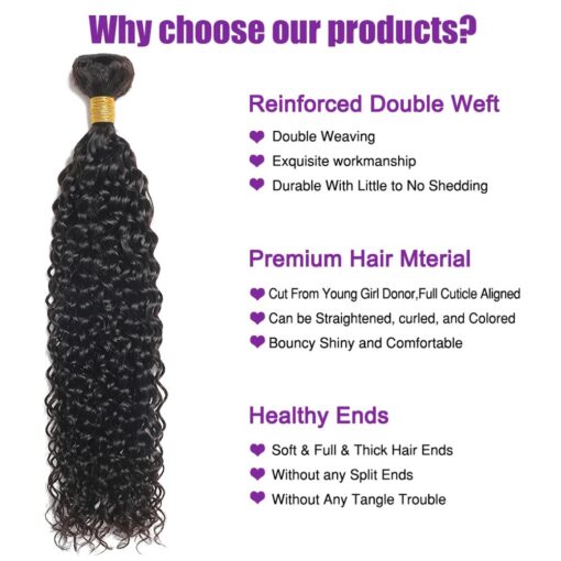 Water Wave Human Hair Bundles Soft Curls Natural Shine