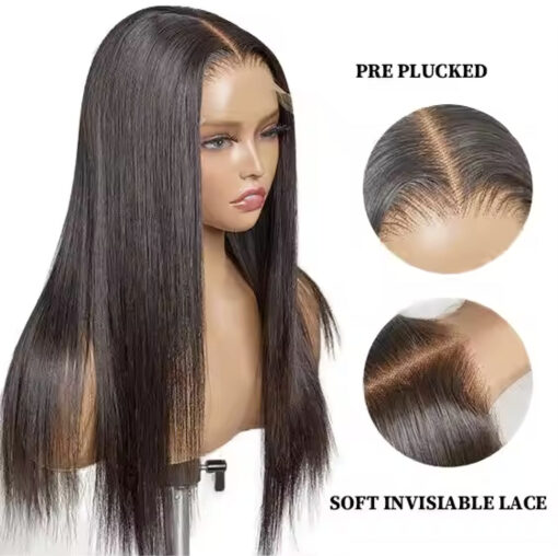 Straight 13x6 HD Lace Frontal Wig Human Hair Sleek Look