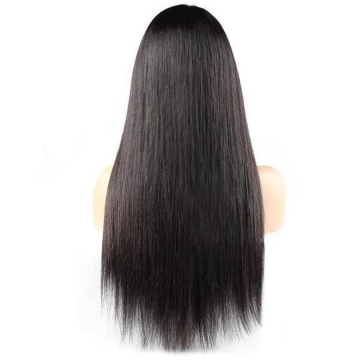 Straight Human Hair Wig Glueless Lace Front Sleek Look