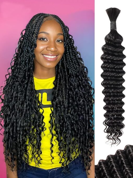 deep wave real hair extensions wigs dreadlocks bulk