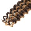 Honey Blonde Deep Wave Bulk Human Hair for Braiding Soft