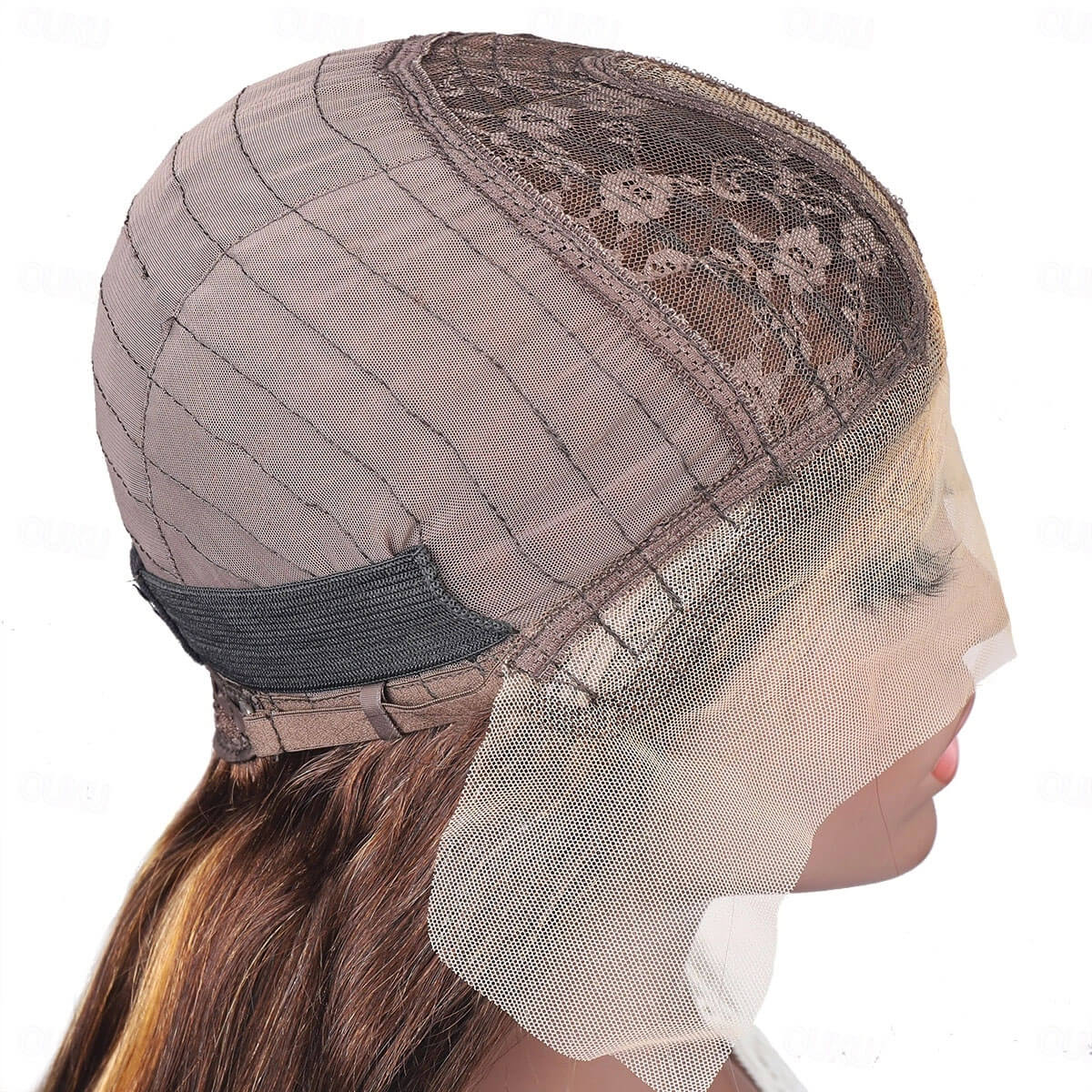 Honey Blonde Bob Wig with Highlights T Lace Front Sleek