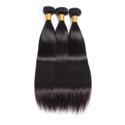 Human Hair Straight Bundles Silky Texture Natural Shine