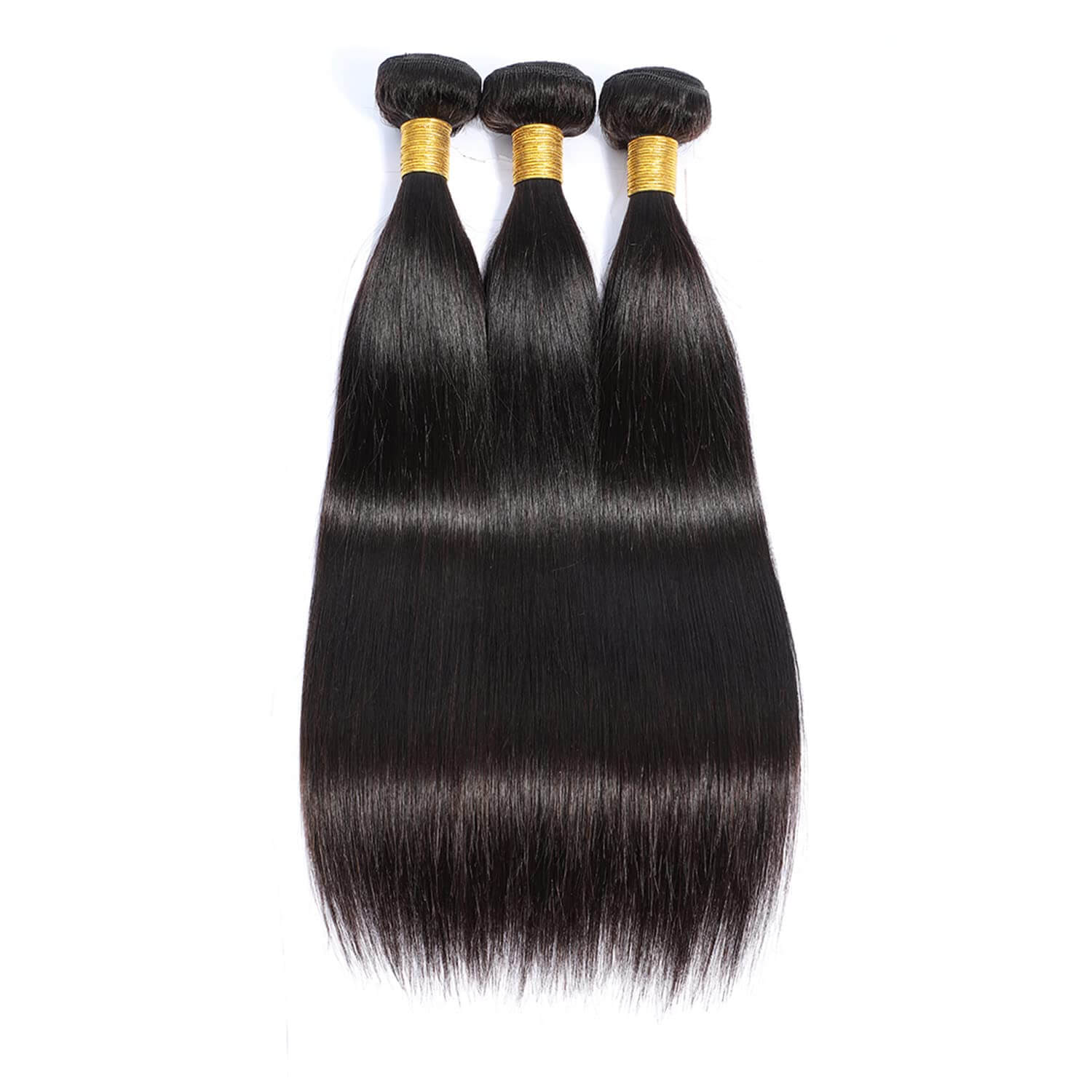 Human Hair Straight Bundles Silky Texture Natural Shine