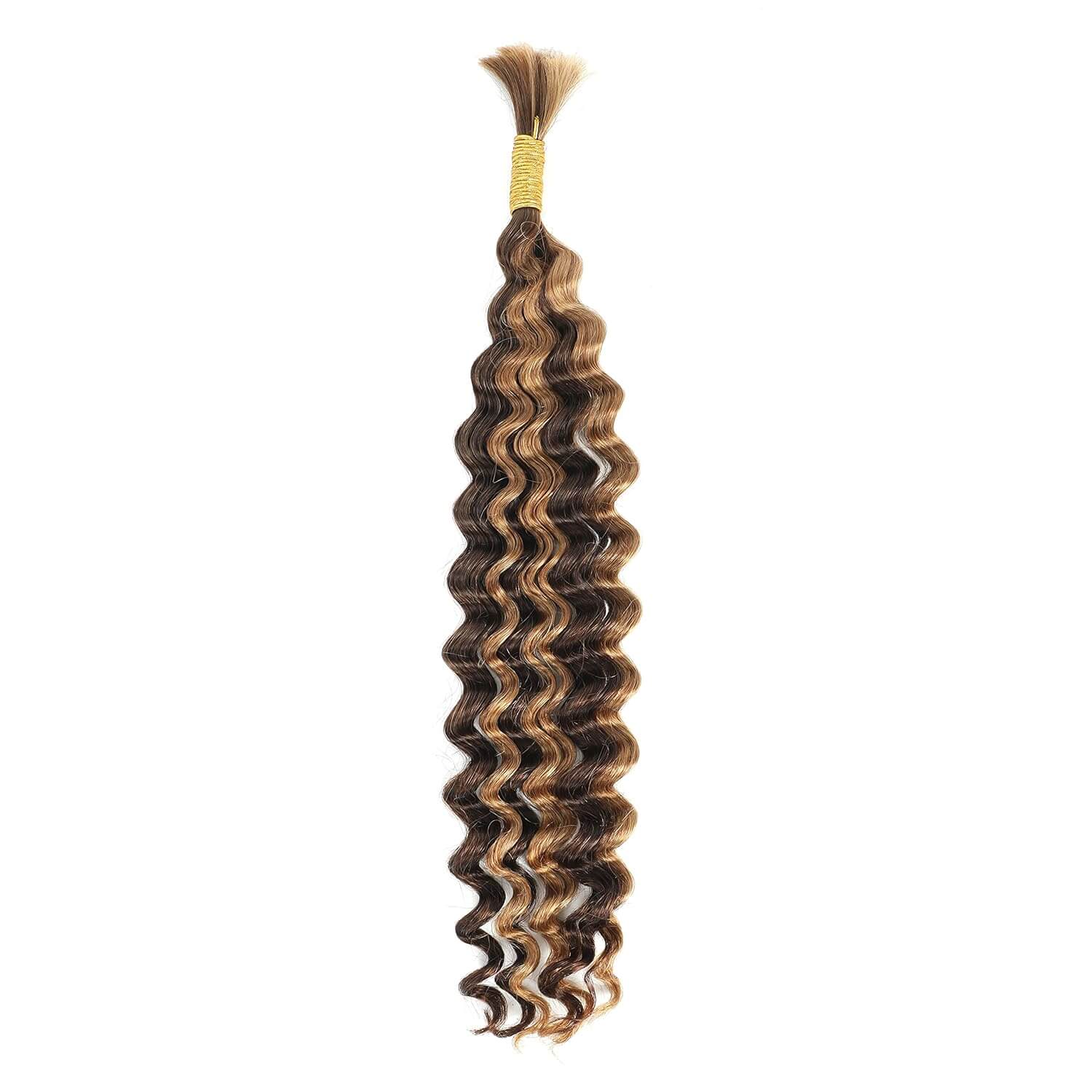 Honey Blonde Deep Wave Bulk Human Hair for Braiding Soft