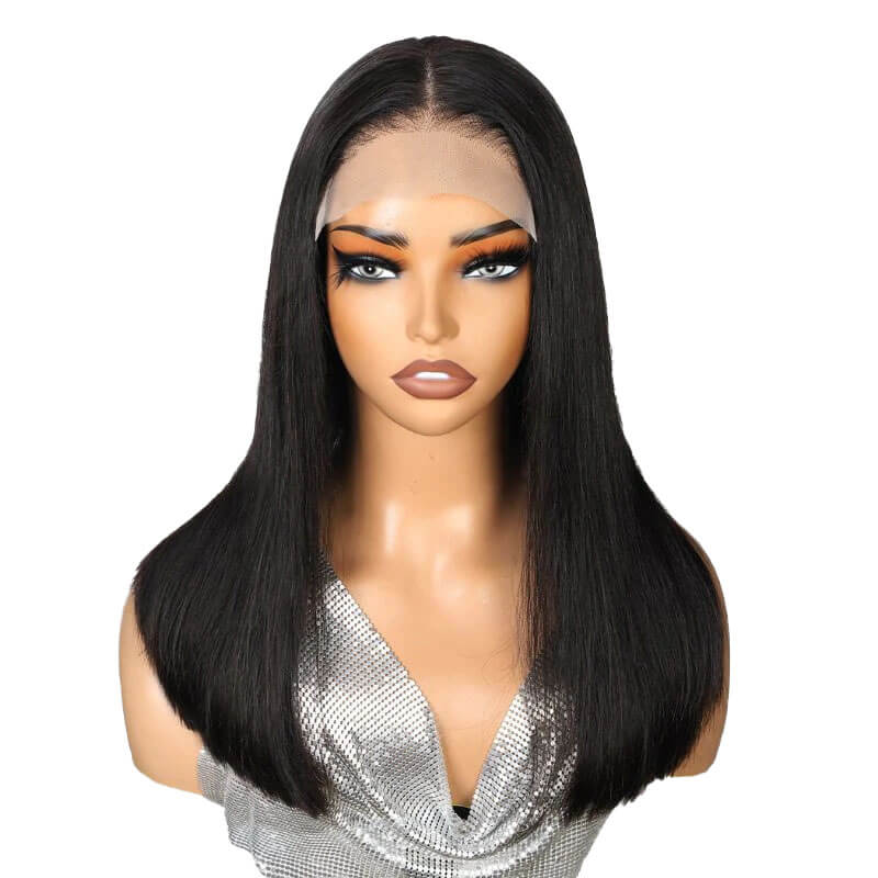 Straight 13x6 HD Lace Frontal Wig Human Hair Sleek Look