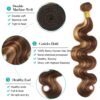 Honey Brown Hair Bundles with Highlights Soft Natural Look