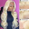 Blonde Body Wave Wig Human Hair Soft Waves Natural Look