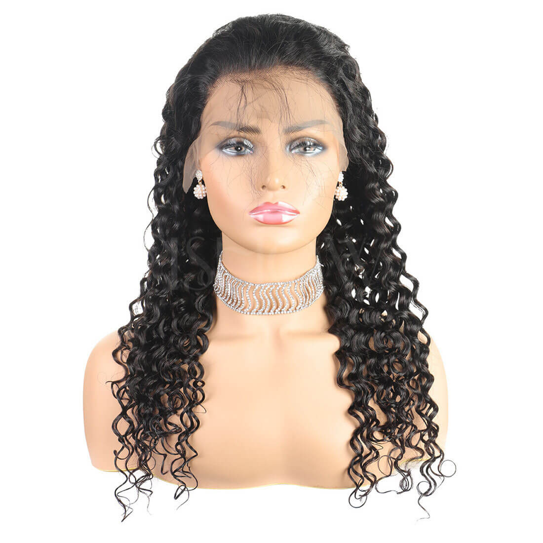 Deep Wave Wig Human Hair Lace Front Natural Volume Curls