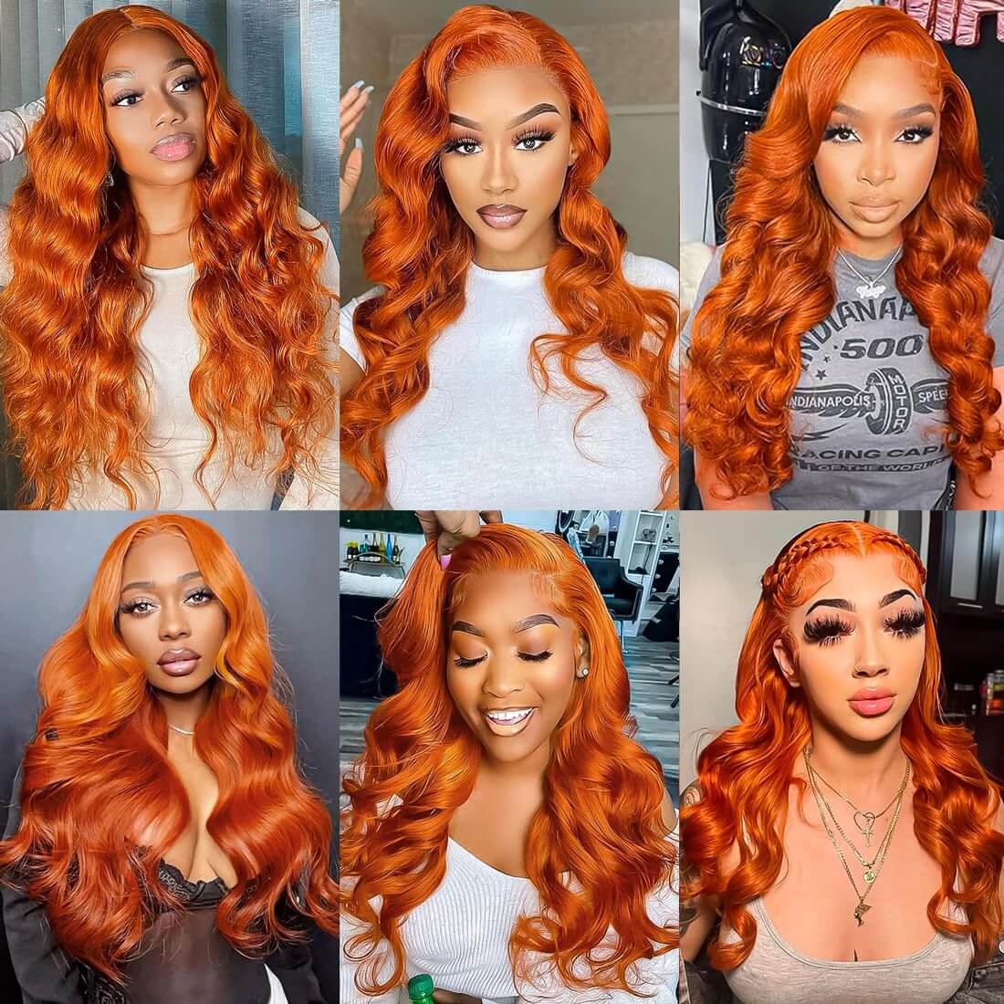 Body Wave Hair Ginger Bundles with Closure