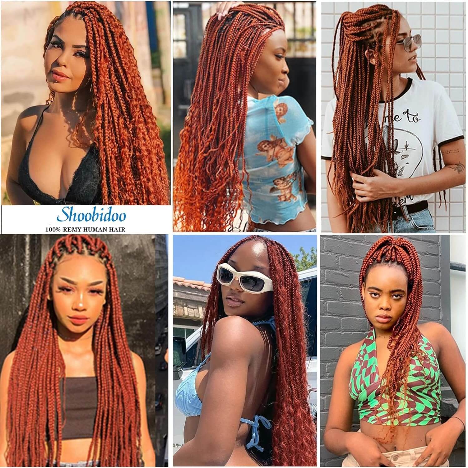 Ginger Deep Wave Bulk Braiding Hair Human Hair Voluminous
