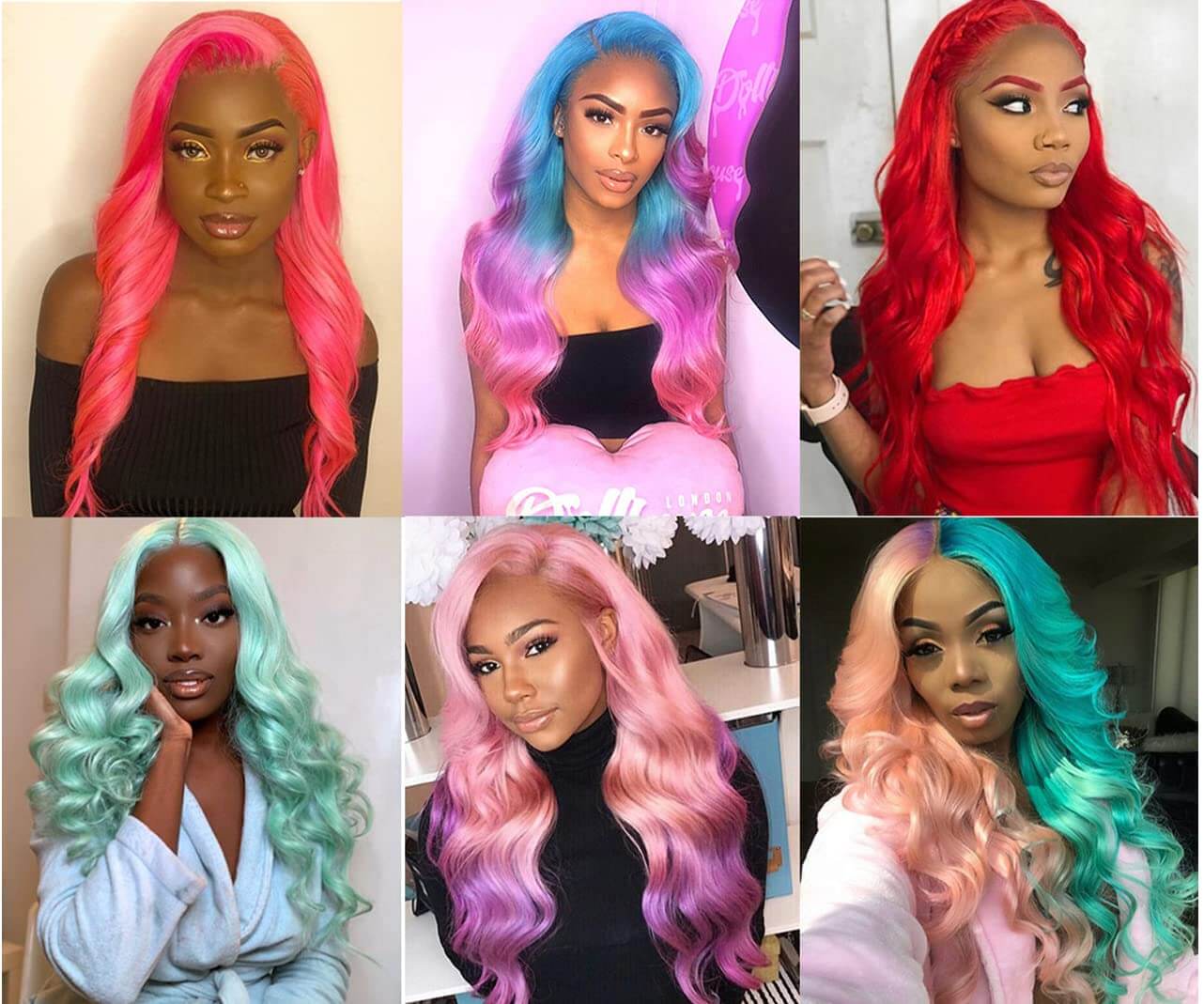 Long Blonde Wavy Wig 13x6 Lace Front Body Wave Human Hair