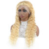 Blonde Deep Wave Wig Human Hair Soft Curls Natural Shine