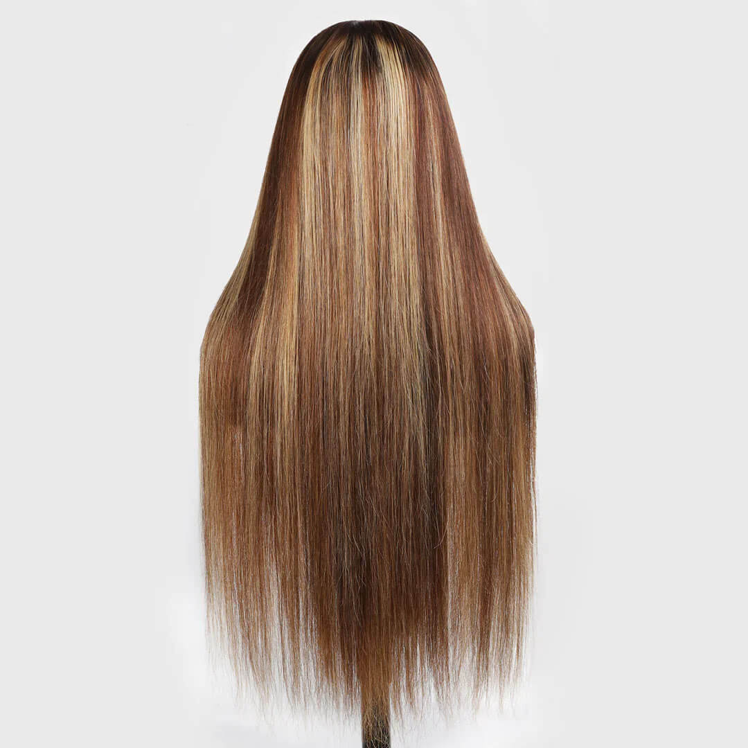 Straight Honey Blonde Wigs Glueless Lace Effortless Beauty