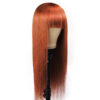 Luxe Ginger Wig Bold Straight Hair with Stylish Bangs