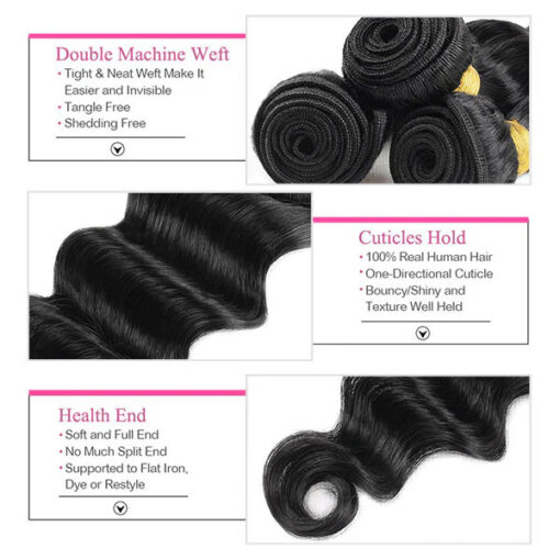 Loose Deep Wave Bundles Virgin Hair Curls Natural Volume