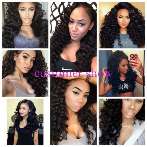 Loose Wave Bundles with Frontal Virgin Hair Soft Curls Full