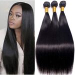 Glamifa Wig Hair real-life wig Straight human hair Bundles with Closure Virgin Hair