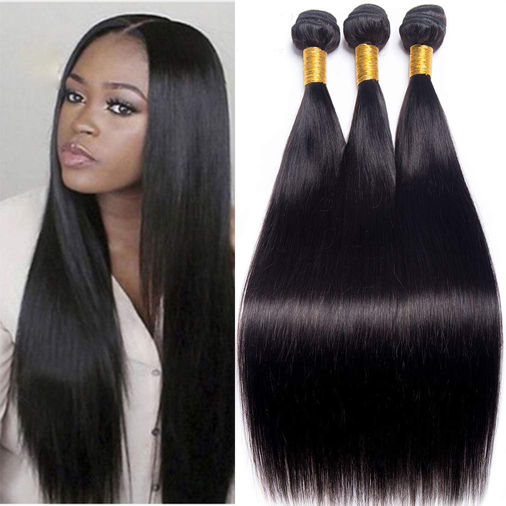 Straight Human Hair Bundles Sleek Natural Look Silky Feel