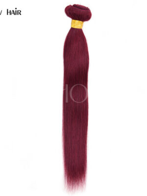 Burgundy Human Hair Bundles Straight Bold Color