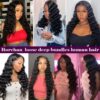 Loose Deep Wave Bundles Virgin Human Hair Soft Defined Curls