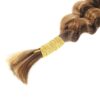 Honey Blonde Deep Wave Bulk Human Hair for Braiding Soft