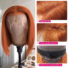 Ginger Bob Wig Human Hair Sleek Cut Bold Color Natural Shine