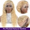 Blonde Deep Wave Wig 13x4 Lace Human Hair Voluminous