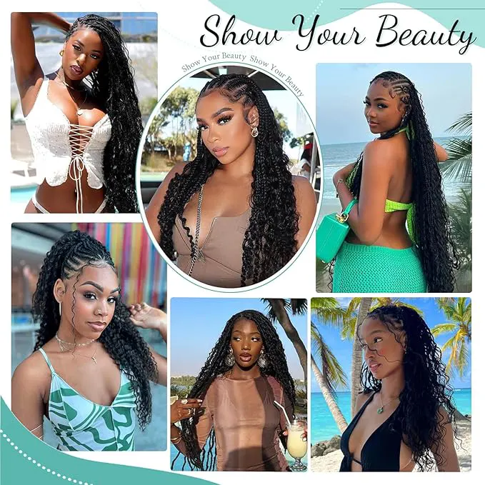 Deep Wave Bulk Human Hair for Braiding Natural Texture