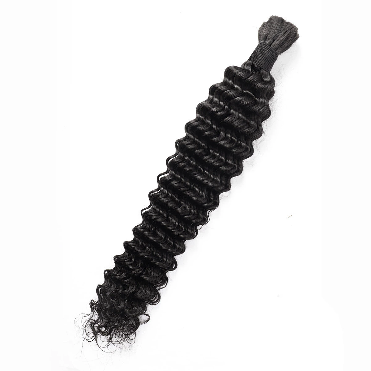 Deep Wave Bulk Human Hair for Braiding Natural Texture