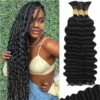 Deep Wave Bulk Human Hair for Braiding Natural Texture