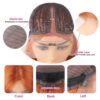 Ginger Lace Front Wig Human Hair Bold Color Natural Look