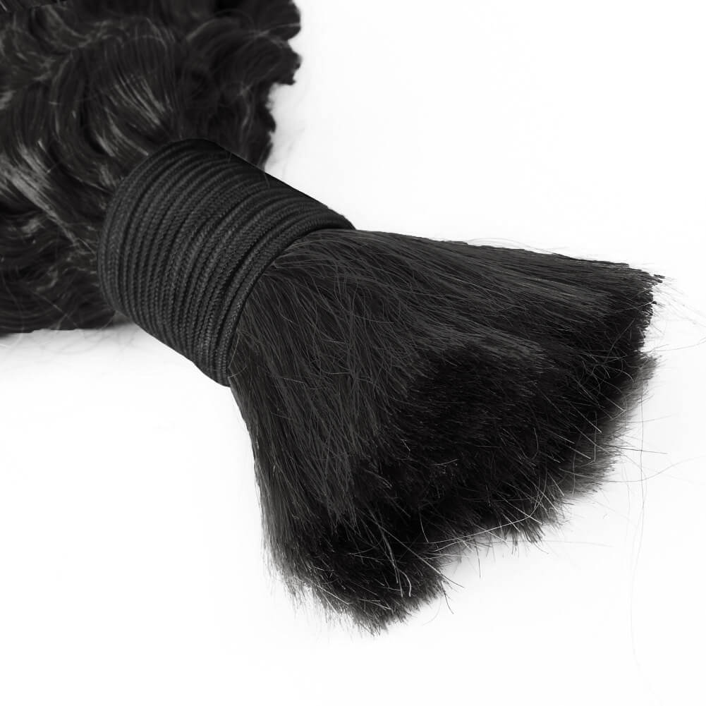 Human Hair Deep Wave Bulk Natural Texture for Braiding