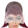 Burgundy Lace Front Wig 13x4 Straight Hair Bold Sleek Look