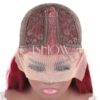 Burgundy Lace Front Wig 13x4 Straight Hair Bold Sleek Look