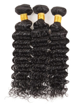 Virgin Deep Wave Bundles 100% Human Hair Soft