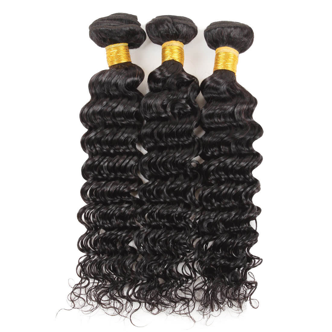 Virgin Deep Wave Bundles 100% Human Hair Soft Defined Curls