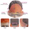 Ginger Lace Front Wig Human Hair Bold Color Natural Look