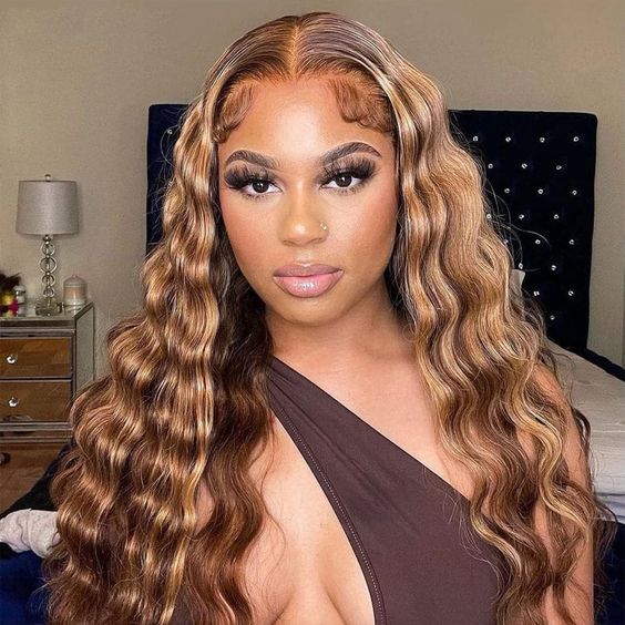 Loose Deep Wave Wig 4x4 Lace Closure Curls Natural Look