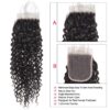 Kinky Curly Bundles with Closure Virgin Hair Voluminous